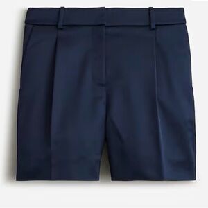 J Crew Pleated Suit shirt in Tailored Satin